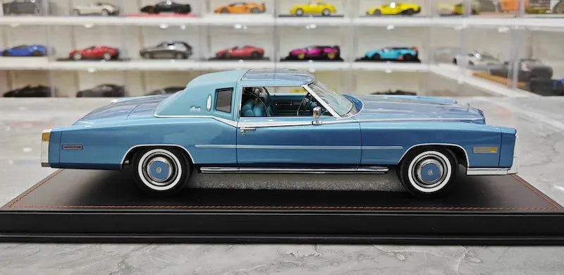 1:18 Cadillac 1978 Eldorado Biarritz Coupe Blue Die Cast Model Car