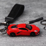 Chevrolet Corvette C8 Keychain 1:64 Model Car Keychain