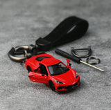Chevrolet Corvette C8 Keychain 1:64 Model Car Keychain