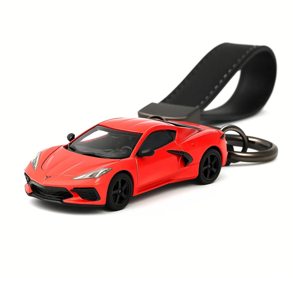Chevrolet Corvette C8 Keychain 1:64 Model Car Keychain
