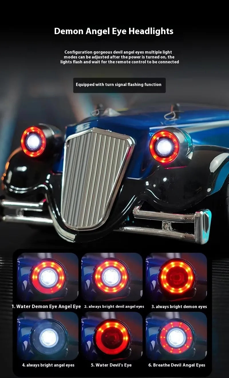 1:10 Scale Classic Vintage RC Car - High Speed with Realistic Detailing RC Car