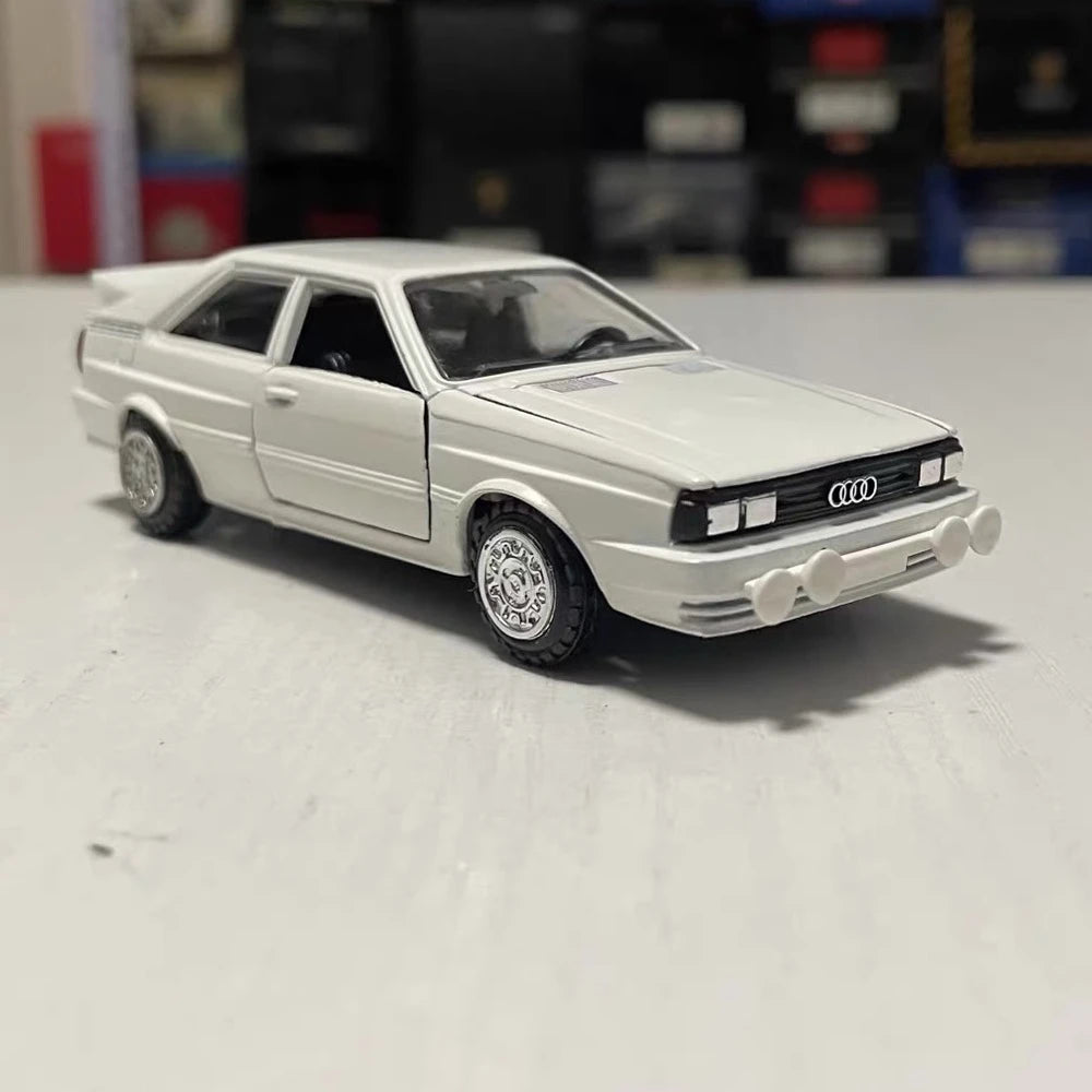 [Conrad] 1:43 Audi 1984 Quattro Coupe Rally White Model Car Die-Cast