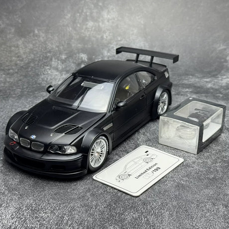 DCM BMW 2001 M3 GTR E46 Black 1:18 – Modello da collezione in pressofuso