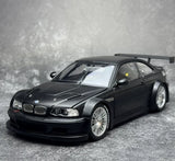 DCM BMW 2001 M3 GTR E46 Black 1:18 – Modello da collezione in pressofuso