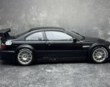DCM BMW 2001 M3 GTR E46 Black 1:18 – Modello da collezione in pressofuso