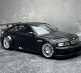 DCM BMW 2001 M3 GTR E46 Black 1:18 – Modello da collezione in pressofuso