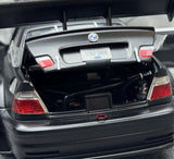 DCM BMW 2001 M3 GTR E46 Black 1:18 – Modello da collezione in pressofuso