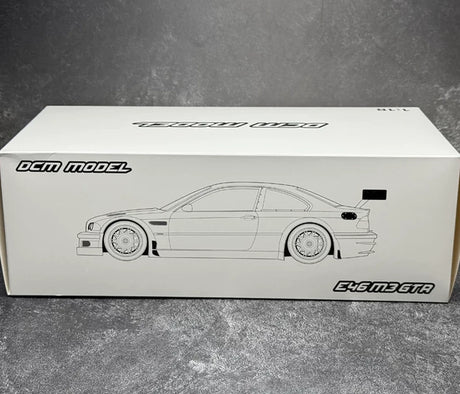 DCM BMW 2001 M3 GTR E46 Black 1:18 – Modello da collezione in pressofuso