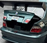 DCM BMW 2001 M3 GTR E46 Blue 1:18 – Modello da collezione in metallo pressofuso