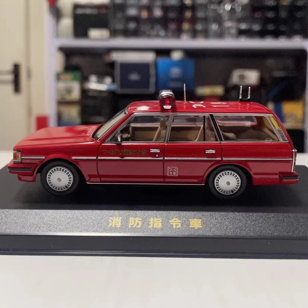 [DISM] 1:43 Toyota 1988 Mark II GX70G Fire Command Wagon Model Car Die-Cast