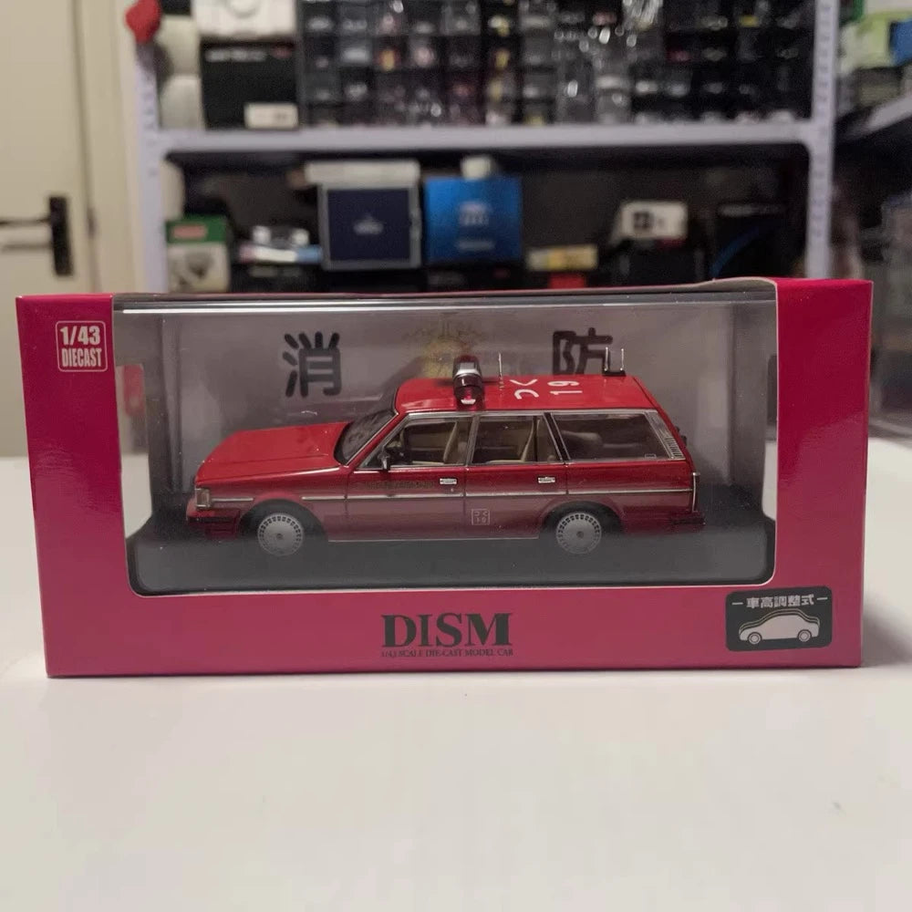 [DISM] 1:43 Toyota 1988 Mark II GX70G Fire Command Wagon Model Car Die-Cast