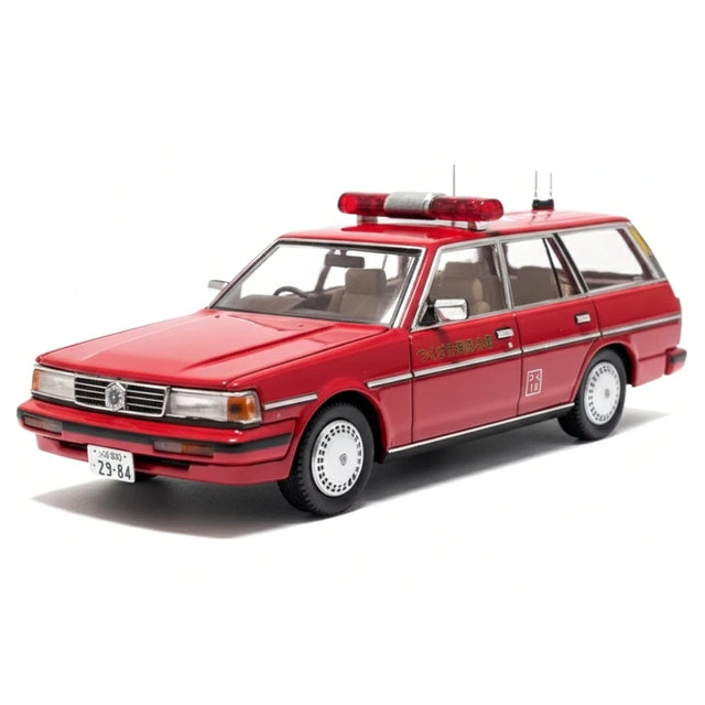 [DISM] 1:43 Toyota 1988 Mark II GX70G Fire Command Wagon Model Car Die-Cast