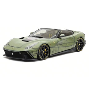 Davis &amp; Giovanni Ferrari 2014 F12 TRS Metallic Dark Green 1:18 – Resina da collezione per modelli in resina