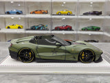Davis &amp; Giovanni Ferrari 2014 F12 TRS Metallic Dark Green 1:18 – Resina da collezione per modelli in resina