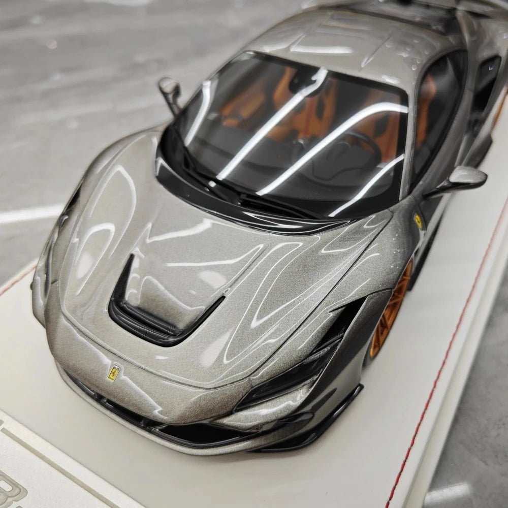 [Davis & Giovanni] 1:18 Ferrari 2019 F8 Tributo Novitec Gray Model Car Resin