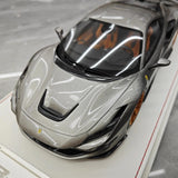 [Davis & Giovanni] 1:18 Ferrari 2019 F8 Tributo Novitec Gray Model Car Resin