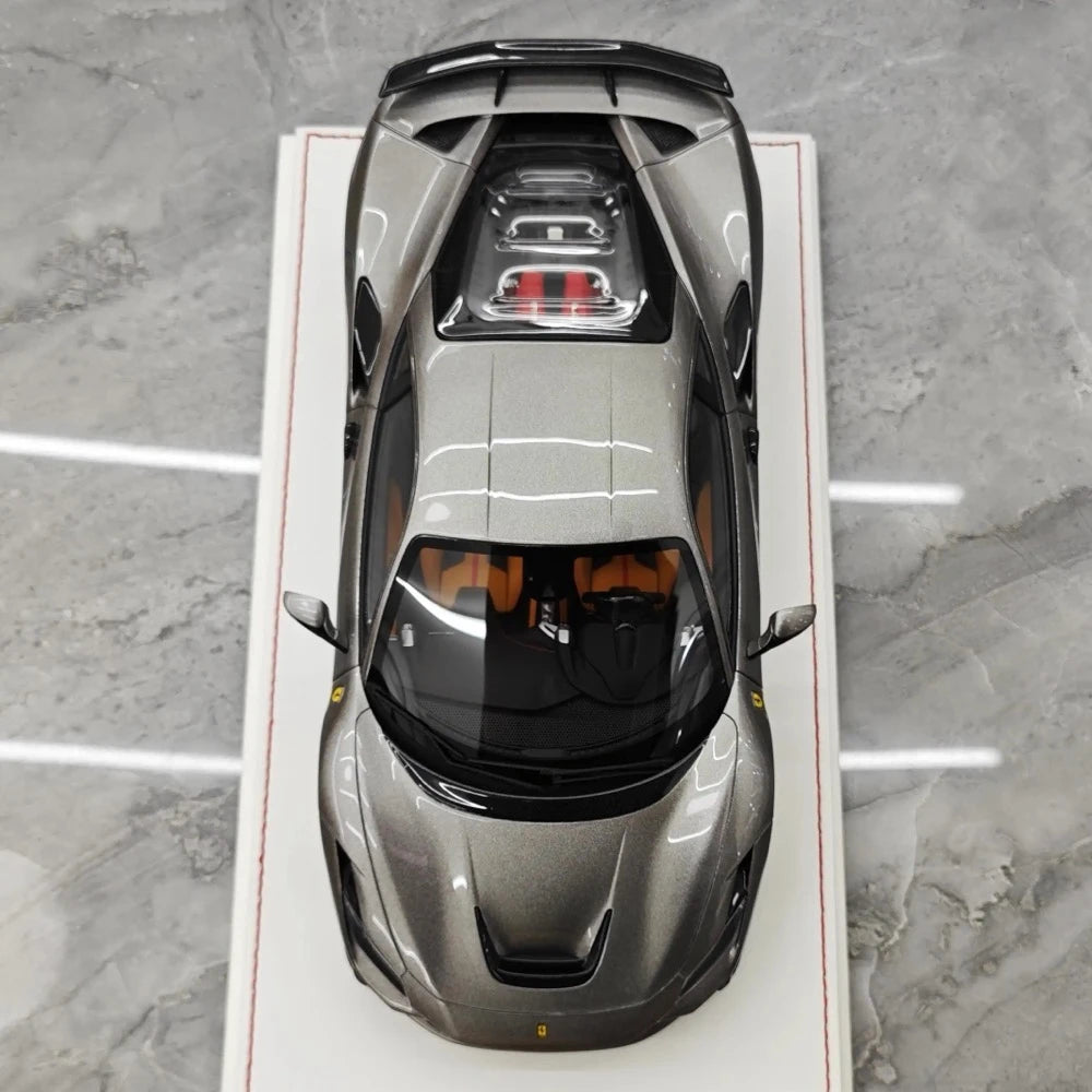 [Davis & Giovanni] 1:18 Ferrari 2019 F8 Tributo Novitec Gray Model Car Resin