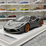 [Davis & Giovanni] 1:18 Ferrari 2019 F8 Tributo Novitec Gray Model Car Resin