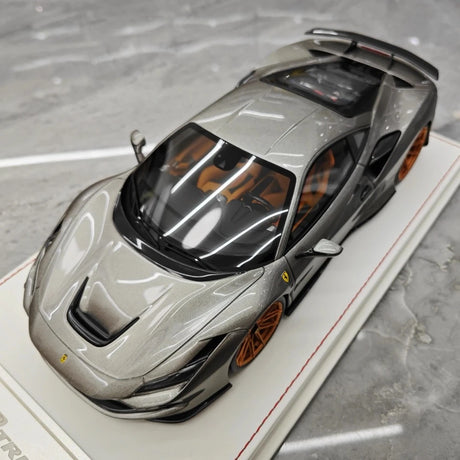 [Davis & Giovanni] 1:18 Ferrari 2019 F8 Tributo Novitec Gray Model Car Resin
