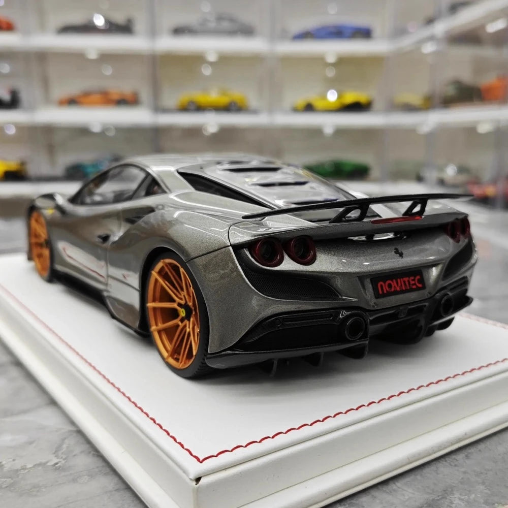 [Davis & Giovanni] 1:18 Ferrari 2019 F8 Tributo Novitec Gray Model Car Resin