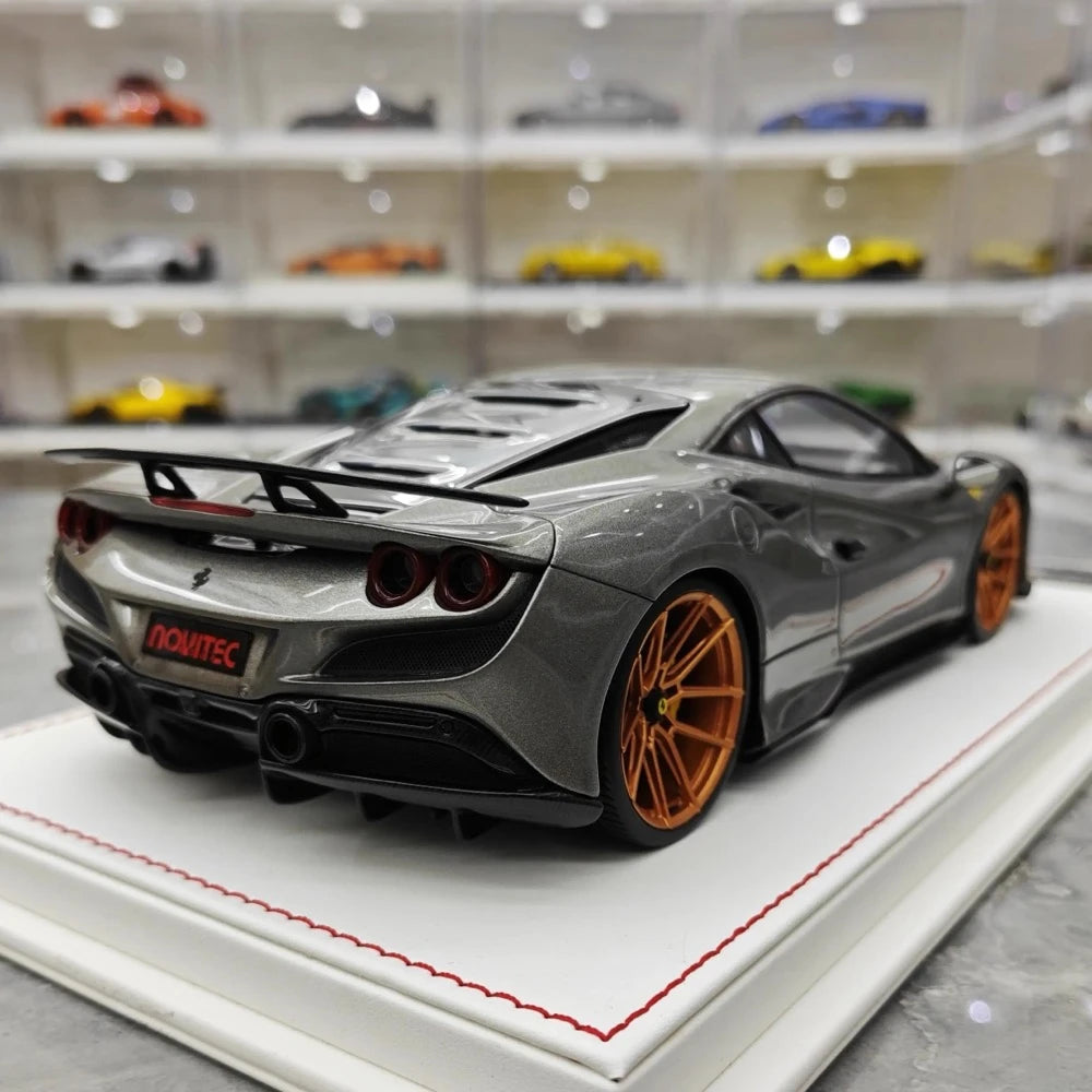 [Davis & Giovanni] 1:18 Ferrari 2019 F8 Tributo Novitec Gray Model Car Resin