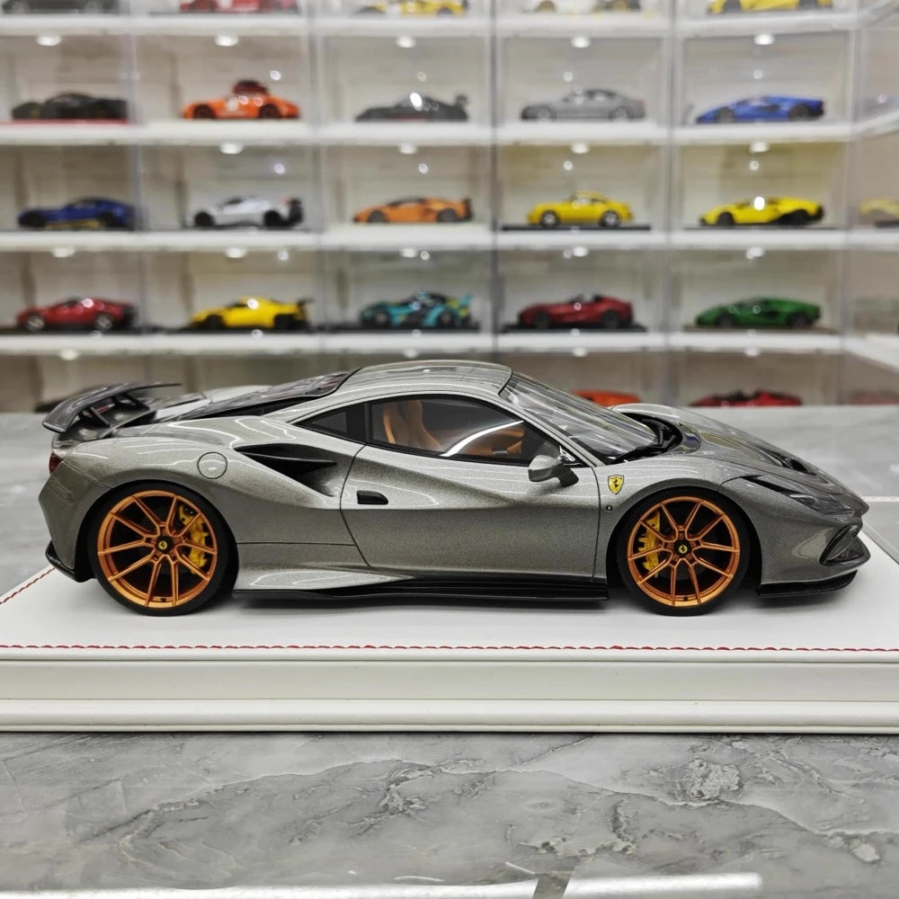 [Davis & Giovanni] 1:18 Ferrari 2019 F8 Tributo Novitec Gray Model Car Resin