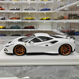 [Davis & Giovanni] 1:18 Ferrari 2019 F8 Tributo Novitec White Model Car Resin