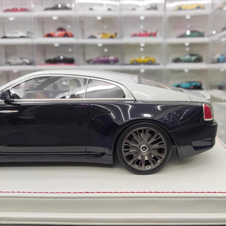 [Davis & Giovanni] 1:18 Rolls-Royce 2013 Wraith Novitec Spofec Blue & Silver Model Car Resin