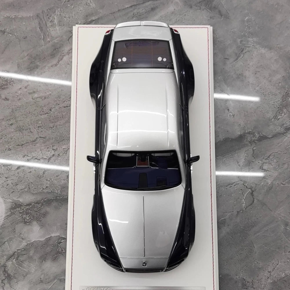 [Davis & Giovanni] 1:18 Rolls-Royce 2013 Wraith Novitec Spofec Blue & Silver Model Car Resin