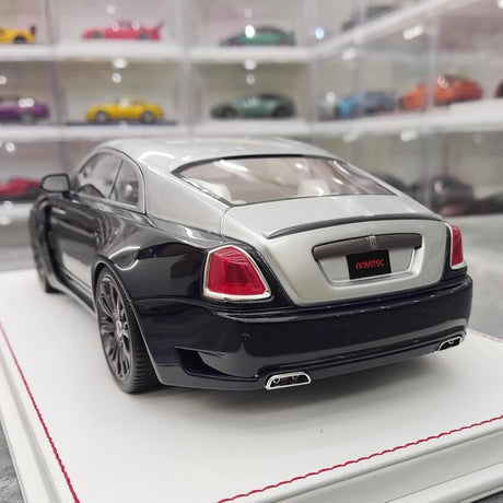 [Davis & Giovanni] 1:18 Rolls-Royce 2013 Wraith Novitec Spofec Blue & Silver Model Car Resin