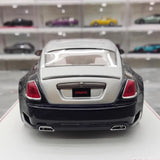 [Davis & Giovanni] 1:18 Rolls-Royce 2013 Wraith Novitec Spofec Blue & Silver Model Car Resin