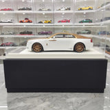 [Davis & Giovanni] 1:18 Rolls-Royce 2013 Wraith Novitec Spofec White & Gold Model Car Resin