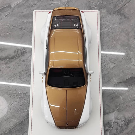 [Davis & Giovanni] 1:18 Rolls-Royce 2013 Wraith Novitec Spofec White & Gold Model Car Resin