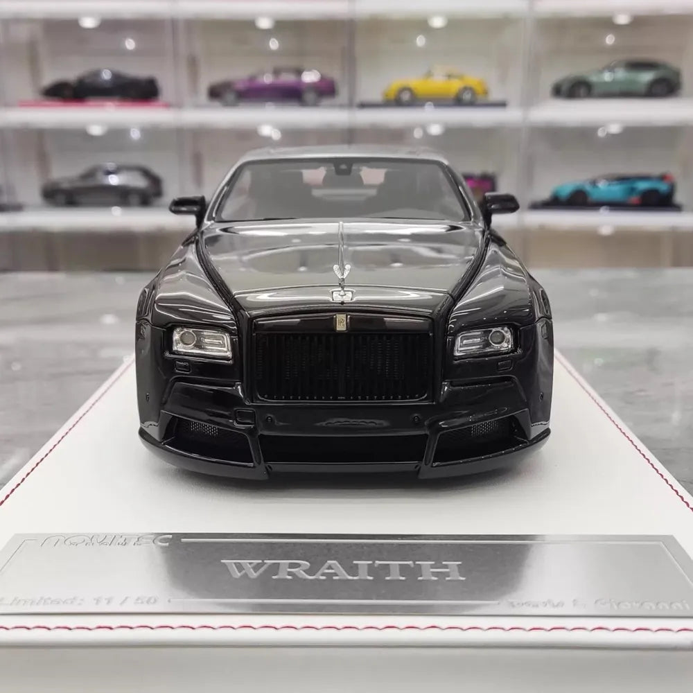 [Davis & Giovanni] 1:18 Rolls-Royce 2013 Wraith Novitec Black Model Car Model Car Resin