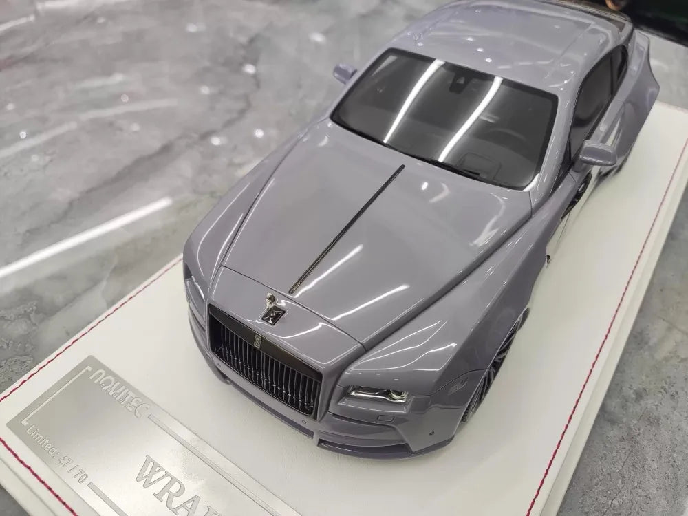 [Davis & Giovanni] 1:18 Rolls-Royce 2013 Wraith Novitec grigio modellino di auto modellino di auto resina