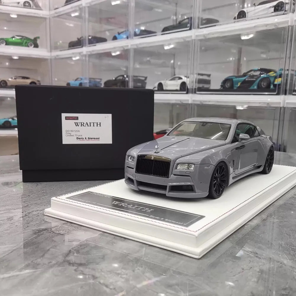 [Davis & Giovanni] 1:18 Rolls-Royce 2013 Wraith Novitec grigio modellino di auto modellino di auto resina
