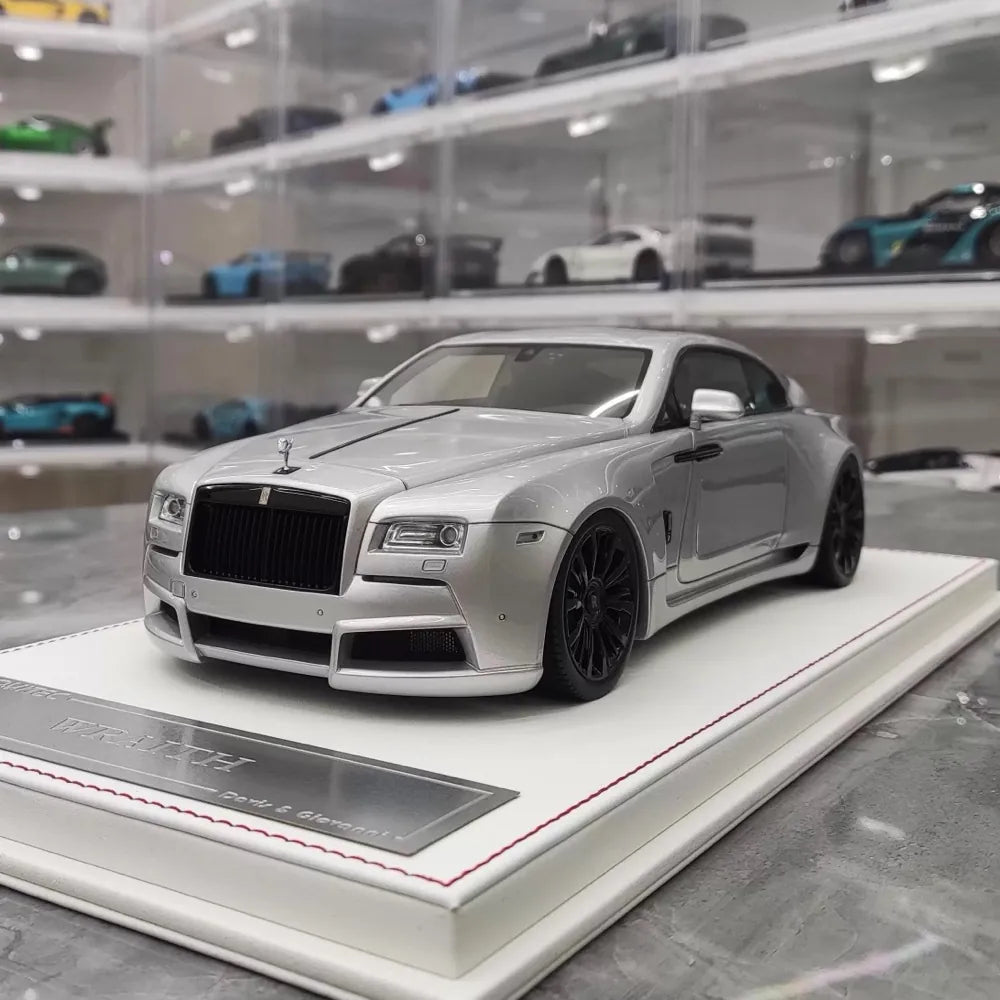 [Davis & Giovanni] 1:18 Rolls-Royce 2013 Wraith Novitec Silver Model Car Model Car Resin