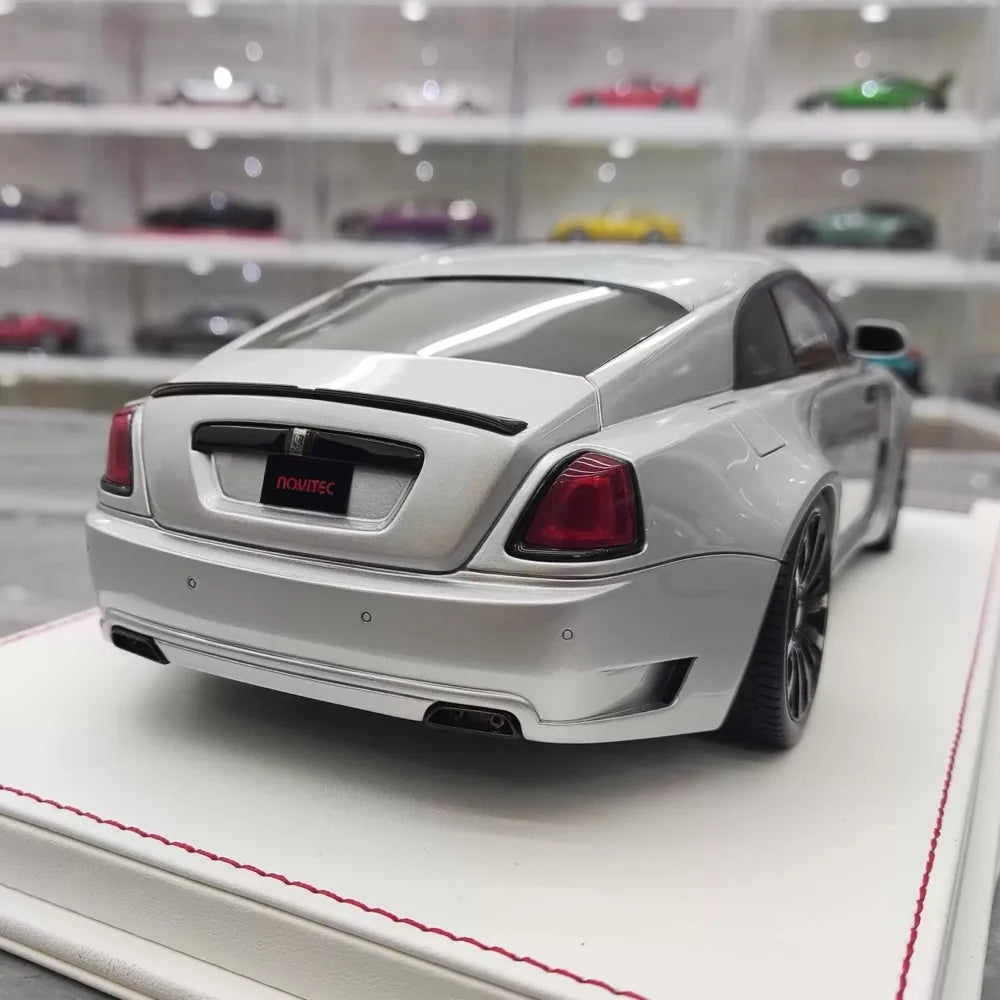[Davis & Giovanni] 1:18 Rolls-Royce 2013 Wraith Novitec argento modellino di auto modellino di auto resina