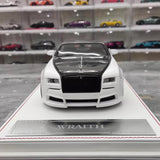 [Davis & Giovanni] 1:18 Rolls-Royce 2013 Wraith Novitec vit & svart modellbil harts
