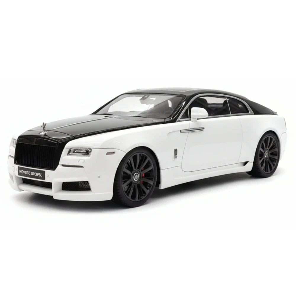 [Davis & Giovanni] 1:18 Rolls-Royce 2013 Wraith Novitec bianco & nero modellino di auto resina