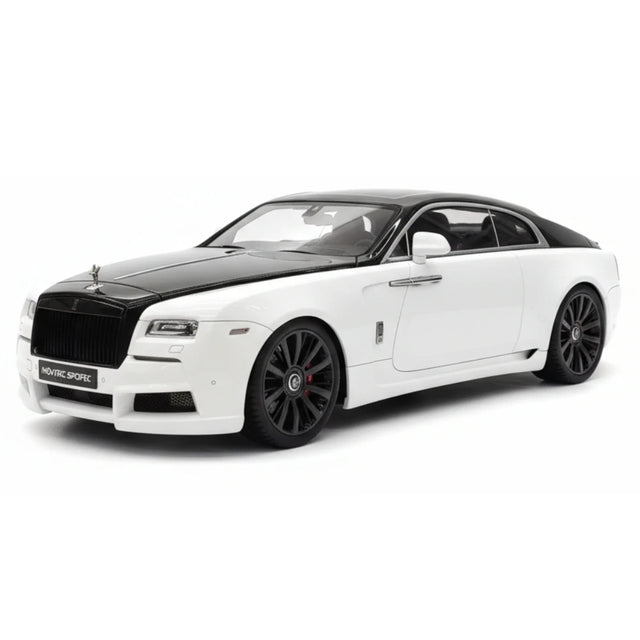 [Davis & Giovanni] 1:18 Rolls-Royce 2013 Wraith Novitec vit & svart modellbil harts
