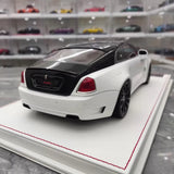 [Davis & Giovanni] 1:18 Rolls-Royce 2013 Wraith Novitec vit & svart modellbil harts