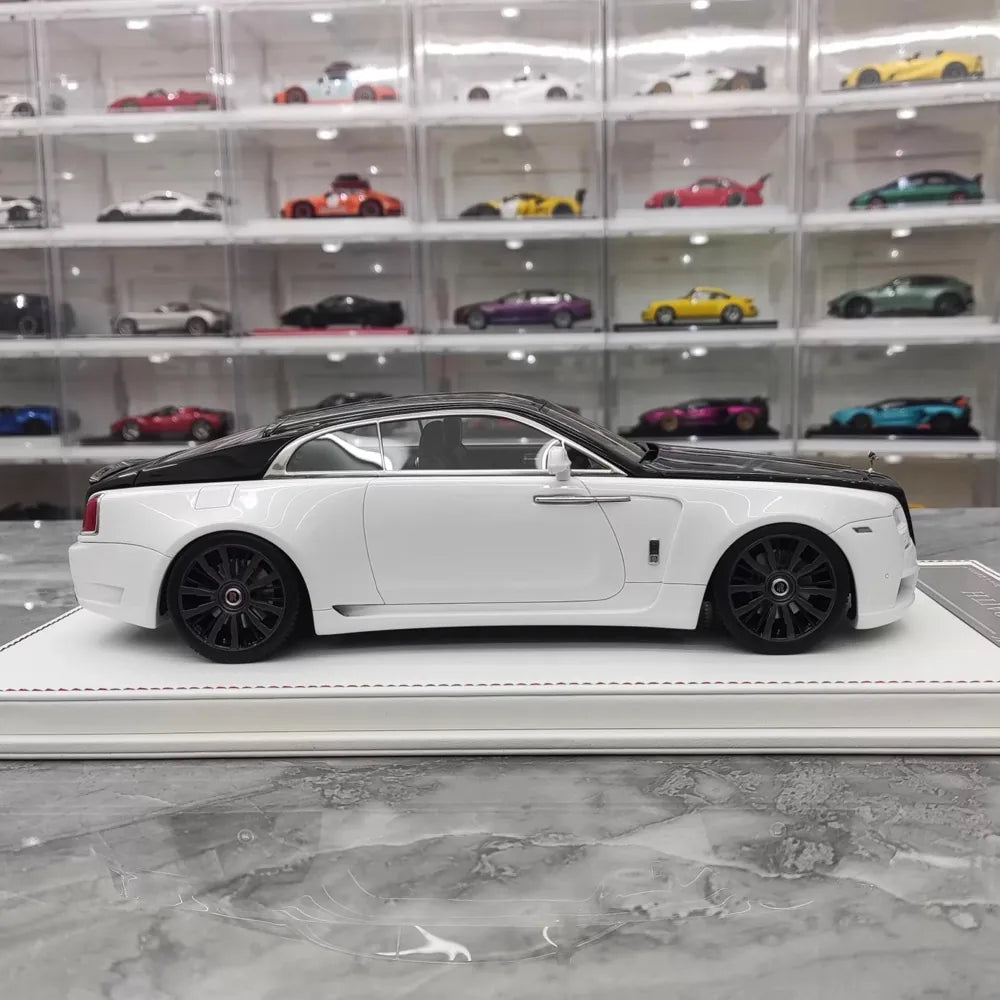 [Davis & Giovanni] 1:18 Rolls-Royce 2013 Wraith Novitec bianco & nero modellino di auto resina