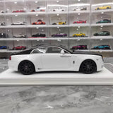[Davis & Giovanni] 1:18 Rolls-Royce 2013 Wraith Novitec vit & svart modellbil harts