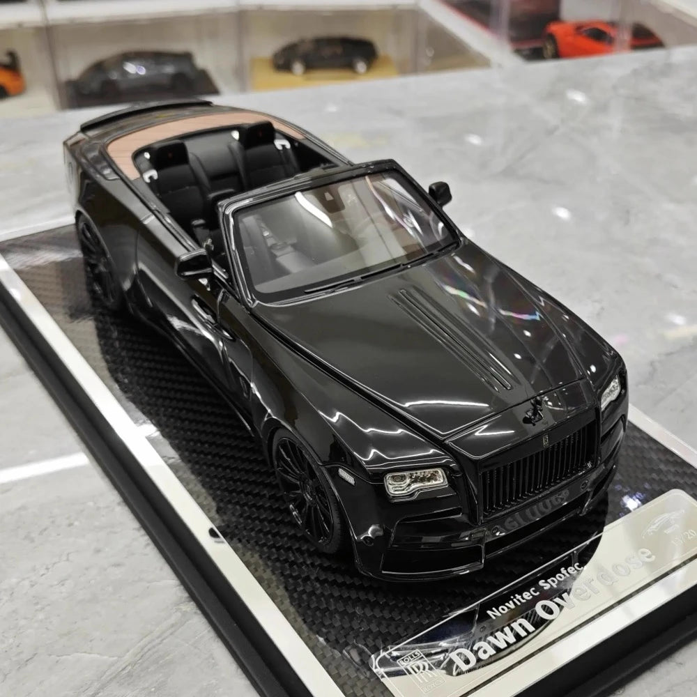 [Davis & Giovanni] 1:18 Rolls-Royce 2015 Dawn Novitec Spofec noir voiture miniature Resin