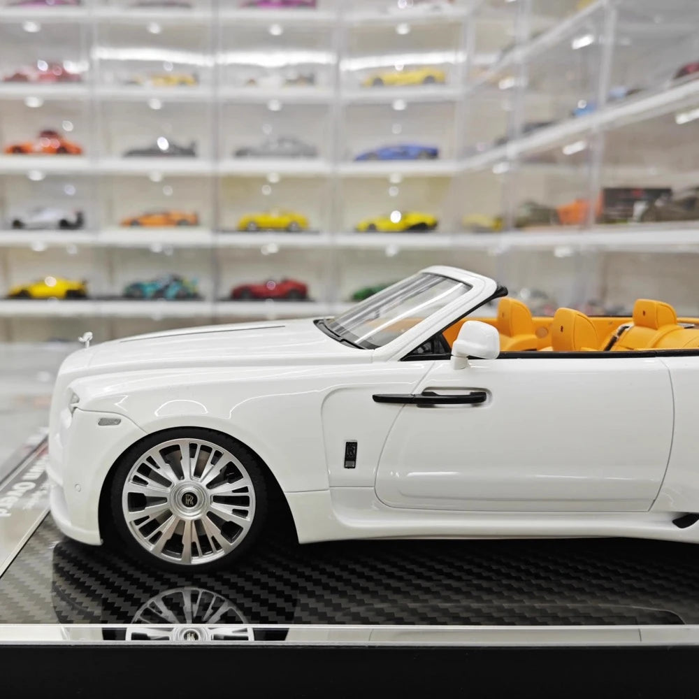 [Davis & Giovanni] 1:18 Rolls-Royce 2015 Dawn Novitec Spofec bianco modellino di auto resina
