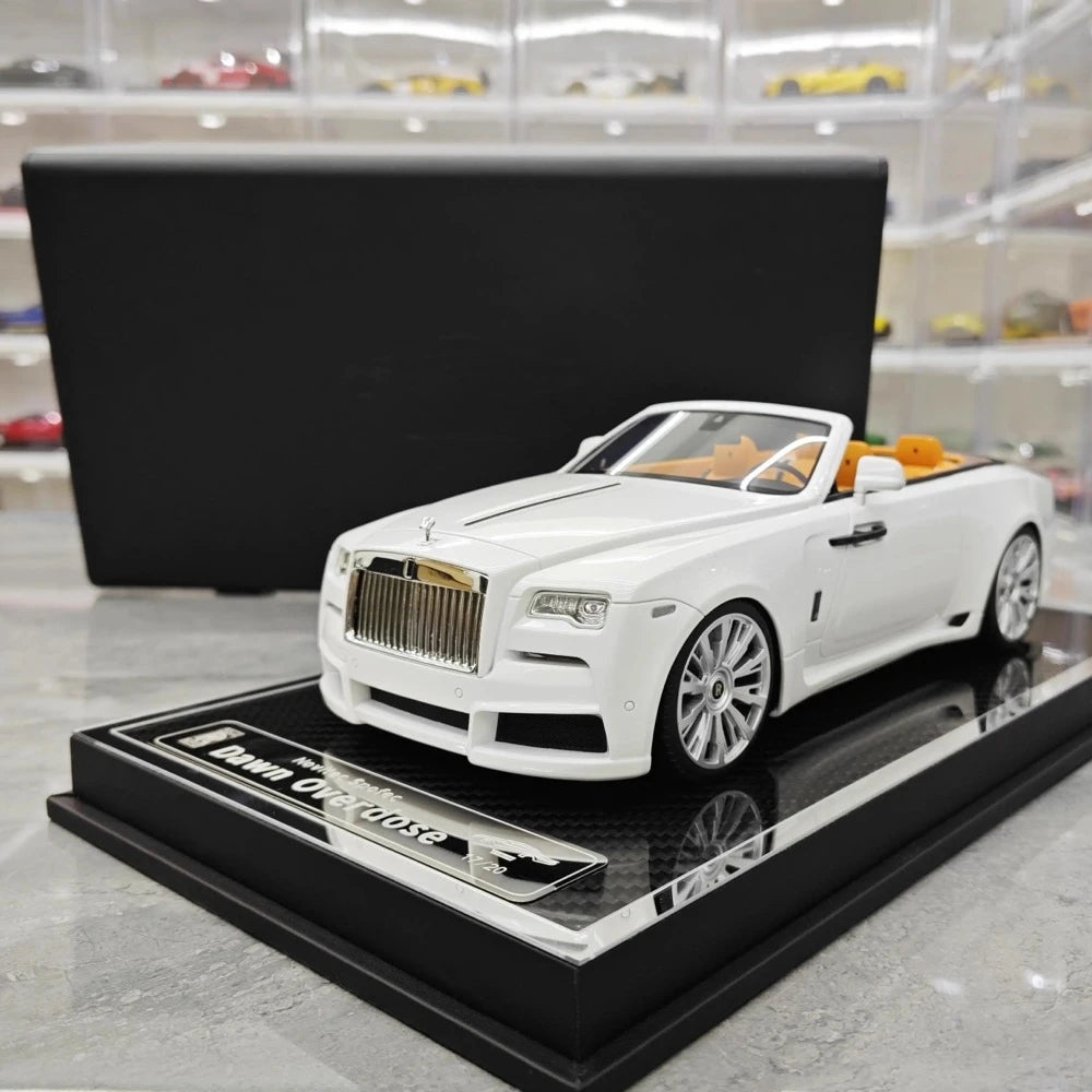 [Davis & Giovanni] 1:18 Rolls-Royce 2015 Dawn Novitec Spofec bianco modellino di auto resina