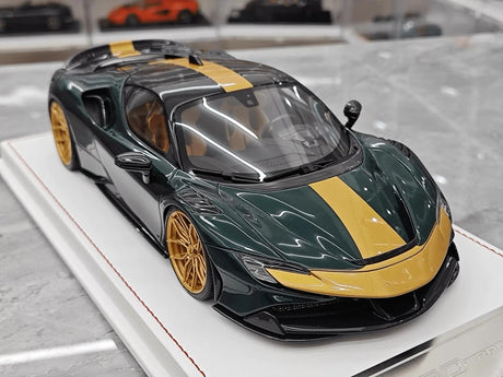 [Davis & Giovanni] 1:18 Ferrari 2023 SF90 Spider Novitec groen modelauto Hars