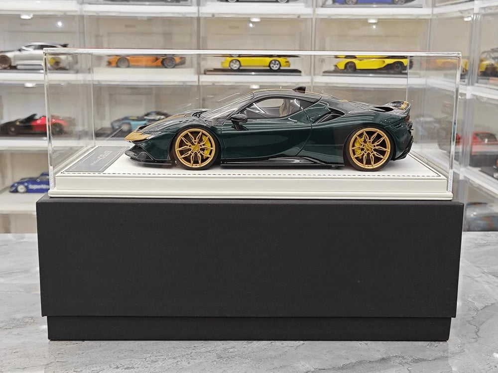 [Davis & Giovanni] 1:18 Ferrari 2023 SF90 Spider Novitec Green Model Car Resin