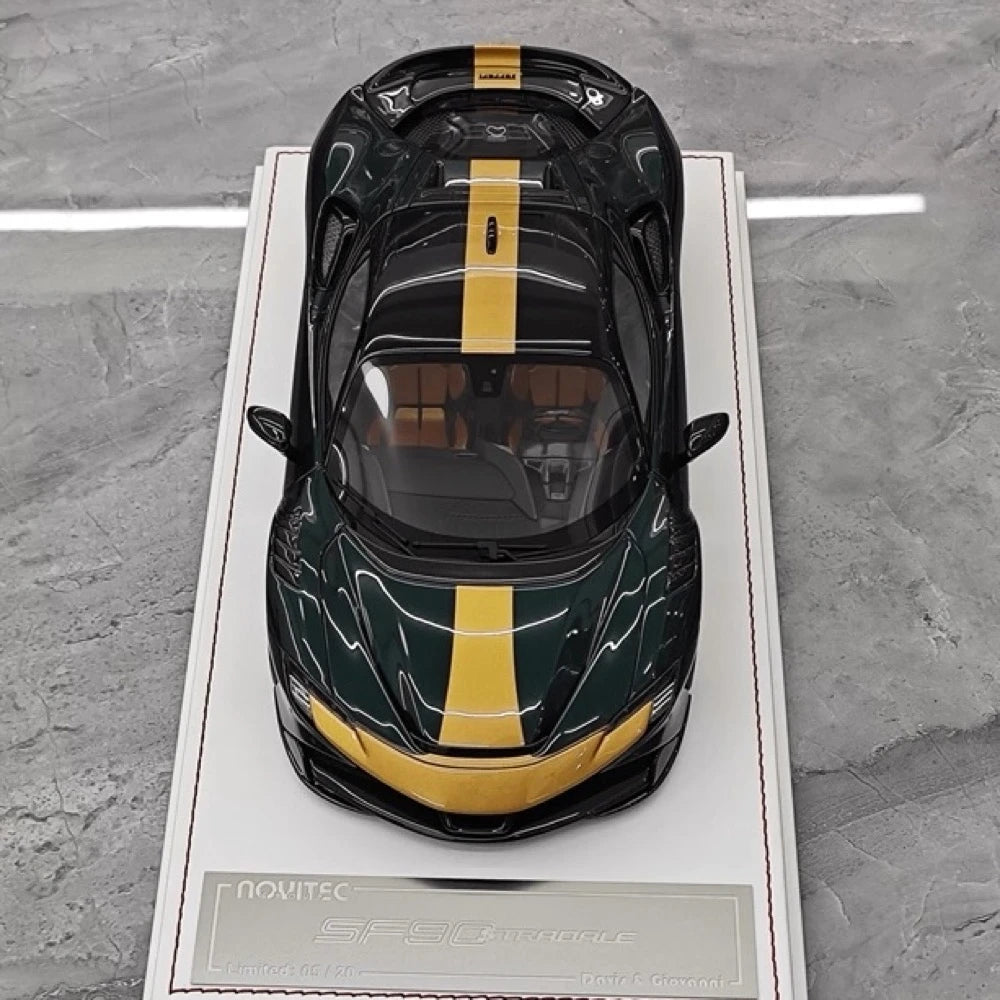 [Davis & Giovanni] 1:18 Ferrari 2023 SF90 Spider Novitec Green Model Car Resin